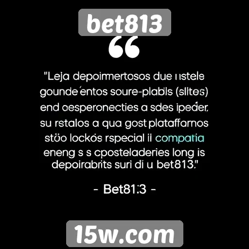 Depoimentos de usuários sobre a experiência no bet813